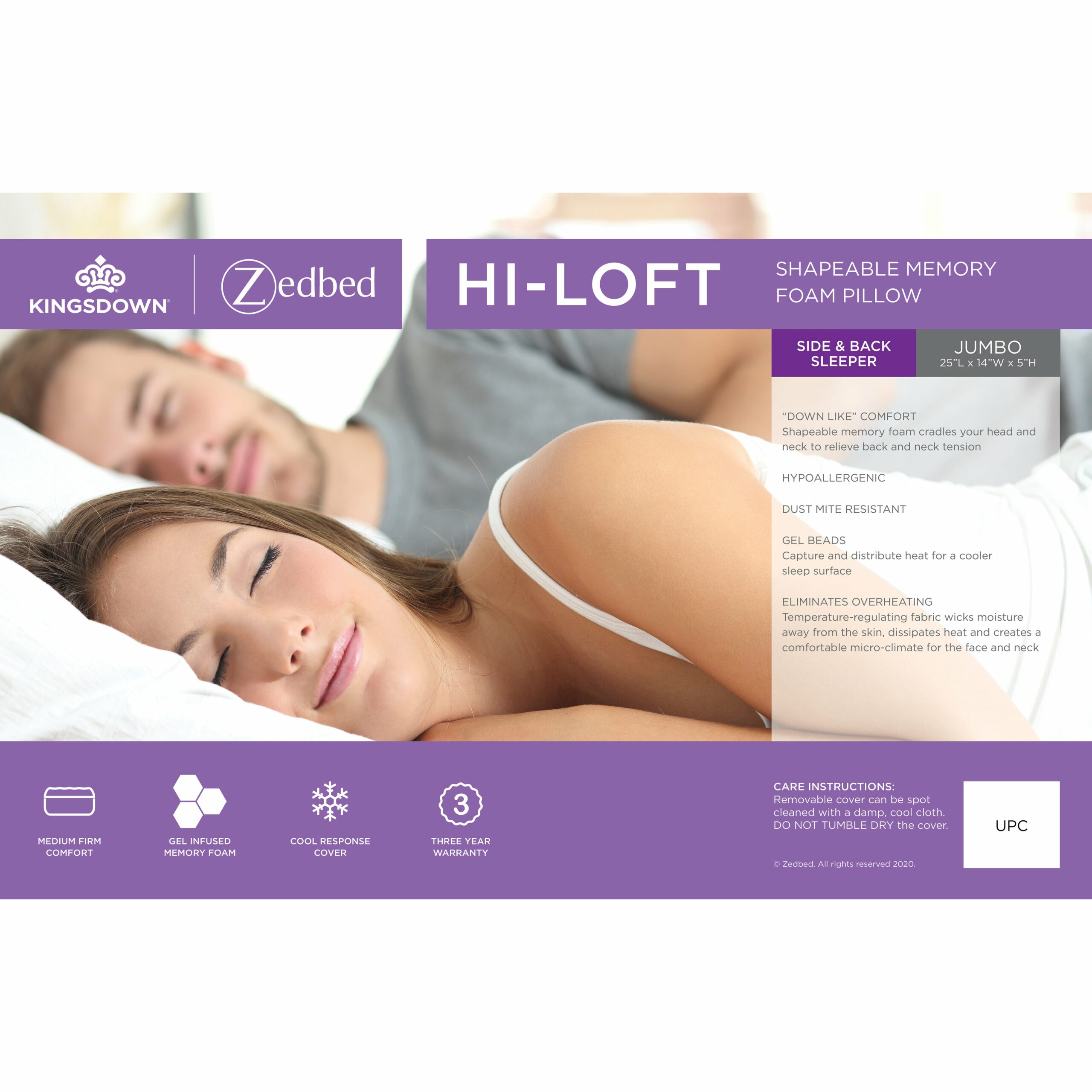 Hi-Loft Memory Foam Pillow