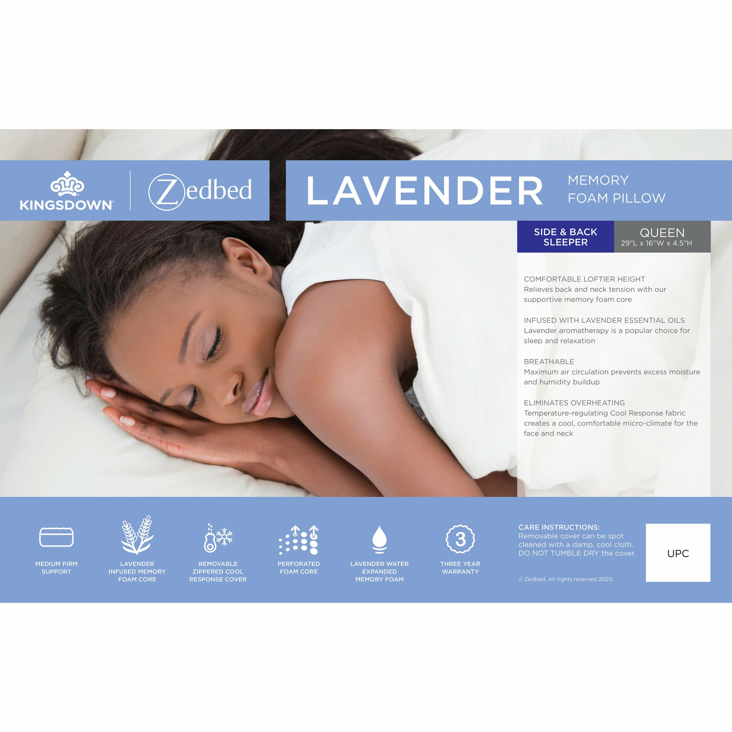 Lavender Memory Foam Pillow